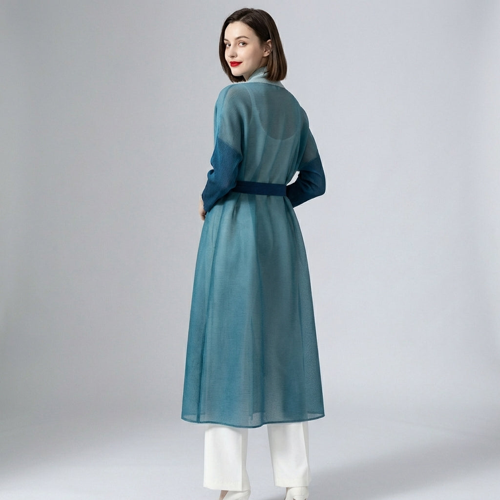 Hiraya - Luksuriøs Langærmet Trenchcoat