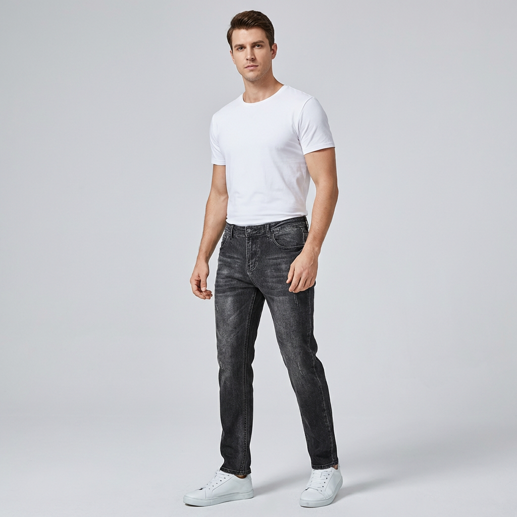 Casual Stylish Herrejeans – Komfort og Stil i Ét