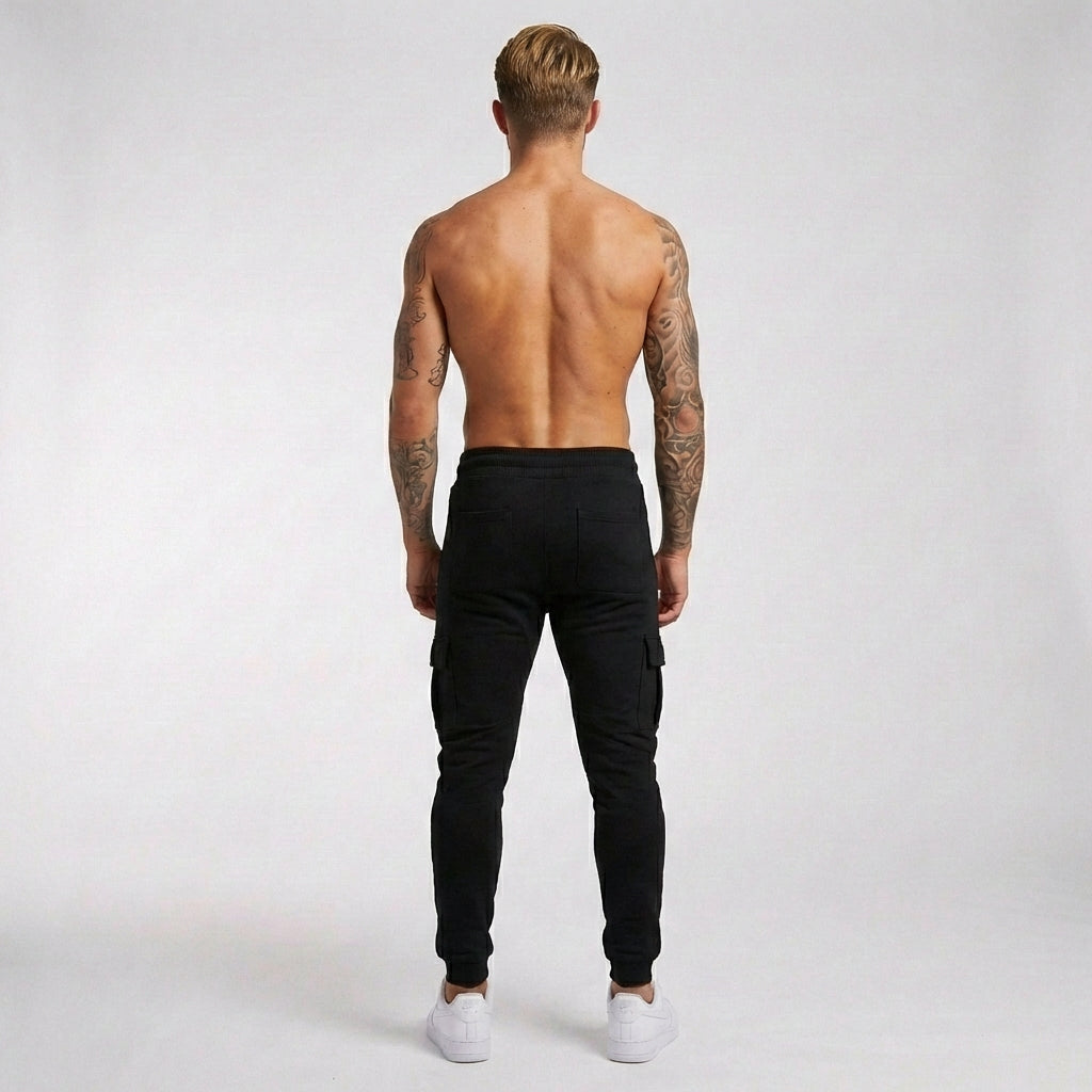 Slim Fit Joggers til Mænd i Let og Åndbart Polyester