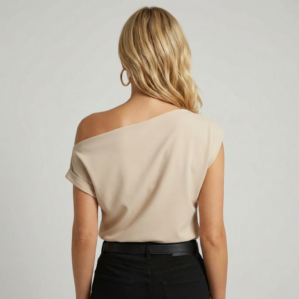 Off-Shoulder Top til Kvinder – Kortærmet Elegance