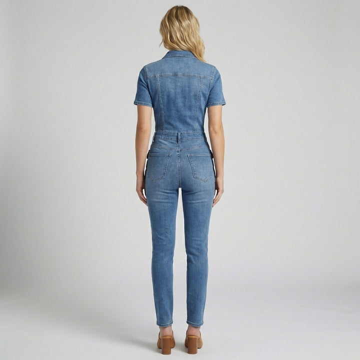 Denim Jumpsuit til Kvinder – Klassisk Stil og Moderne Komfort