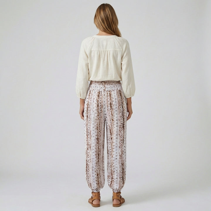 Boho Højtaljede Bukser til Kvinder