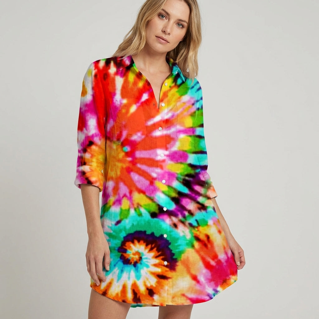 Dame sommerskjorte – afslappet design