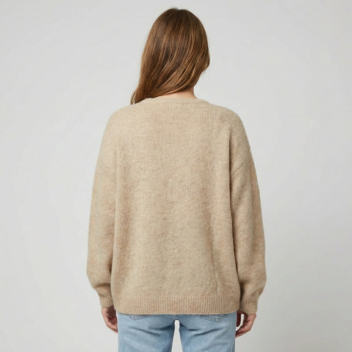 Strikket cardigan med knapper