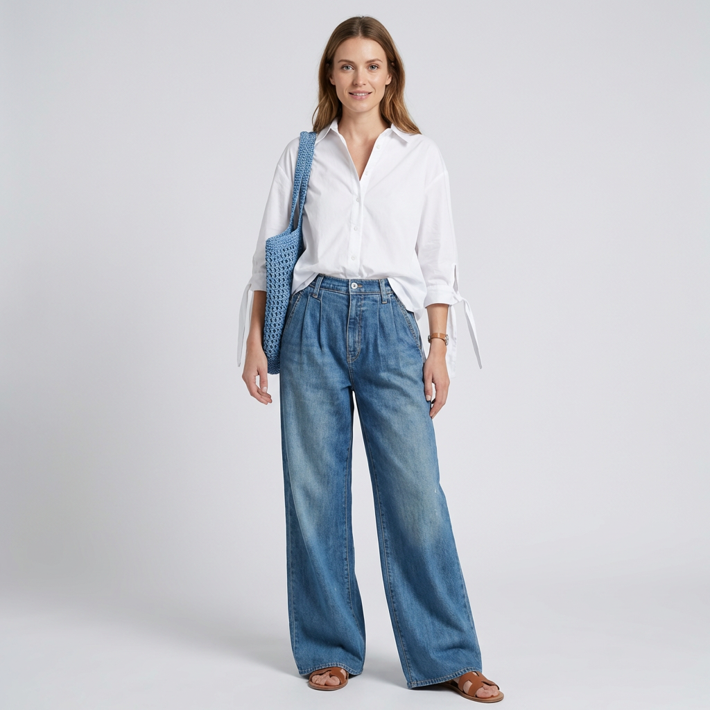 Kvinders brede jeans