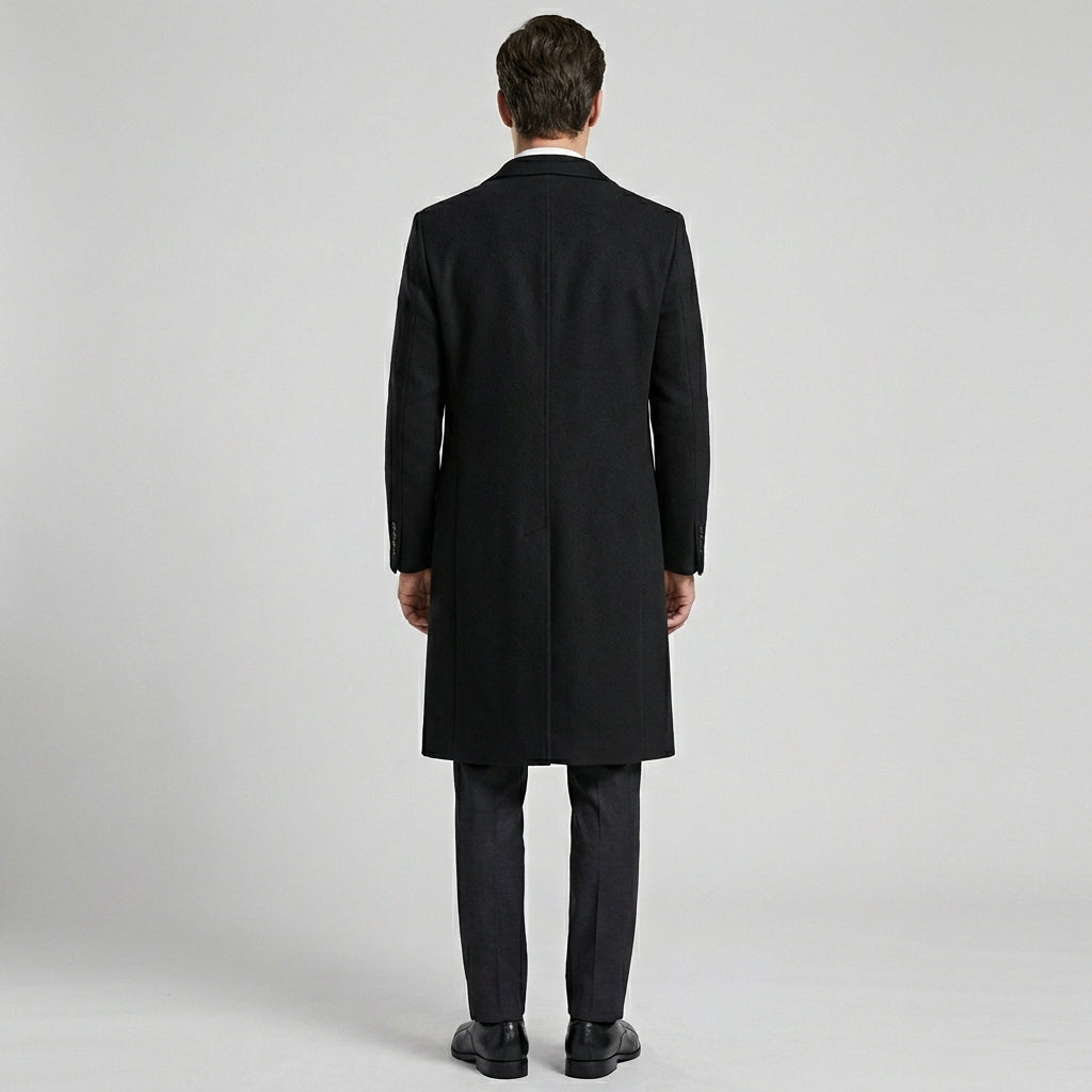 Lang herreoverfrakke – Elegant vinterlag