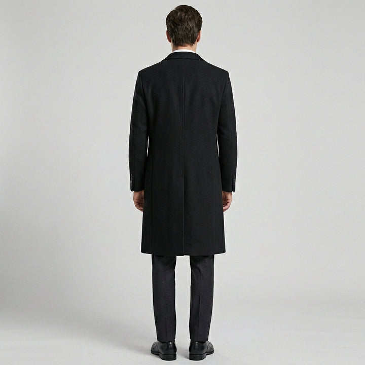 Lang herreoverfrakke – Elegant vinterlag