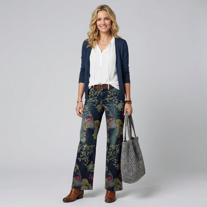 Dame Alistra Jeans – Blomsterprint