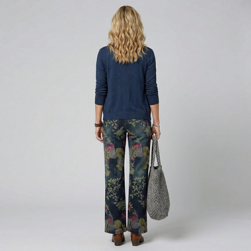 Dame Alistra Jeans – Blomsterprint
