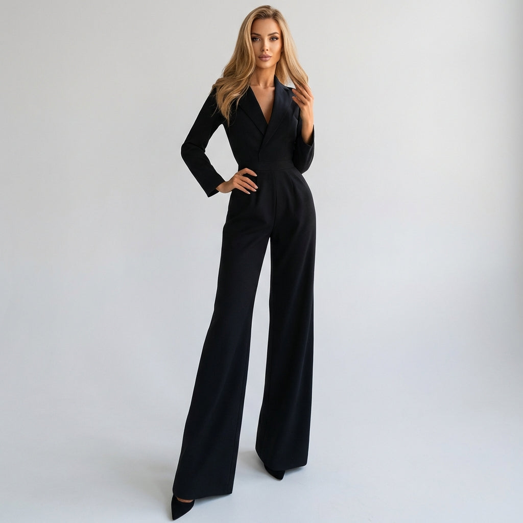 Jumpsuit med brede stropper – Ren heldragt
