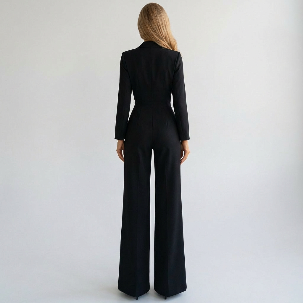 Jumpsuit med brede stropper – Ren heldragt