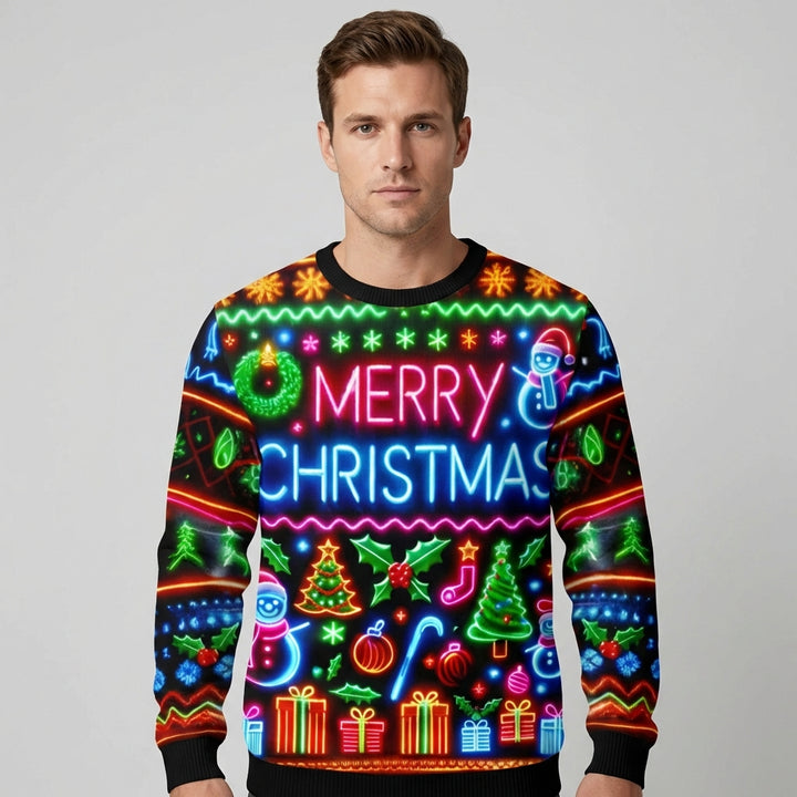 Unisex neon juletrøje