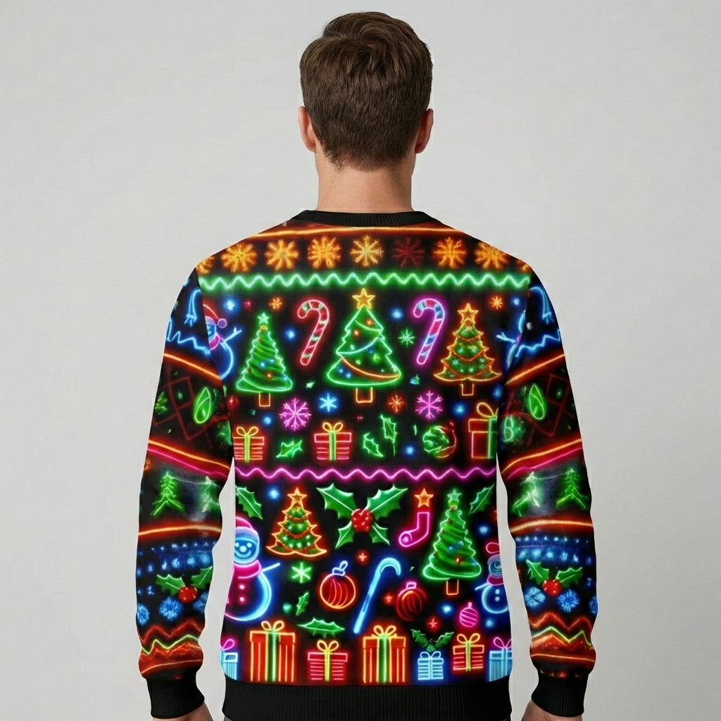 Unisex neon juletrøje
