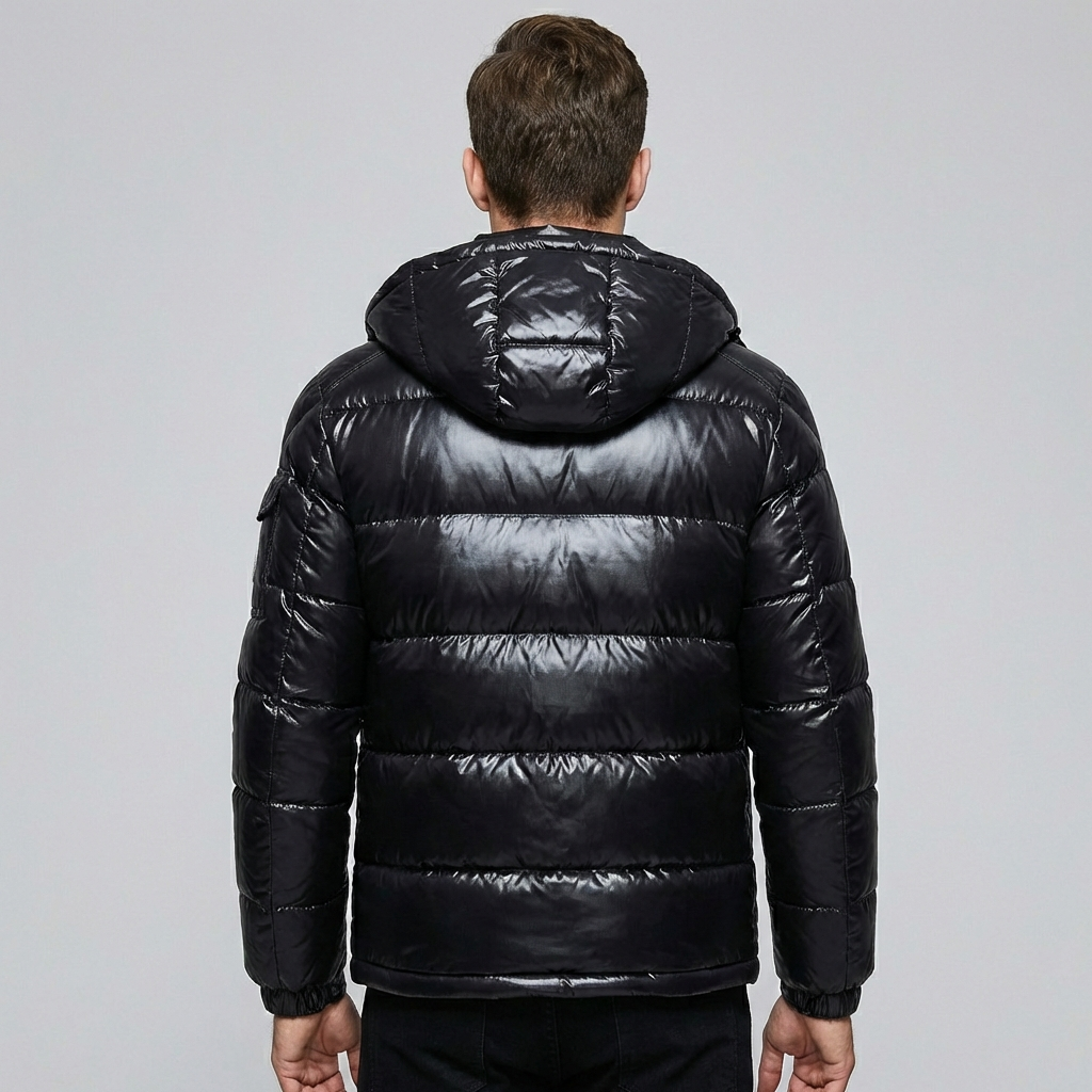 Unisex Puffer Jakke med Hætte Udsalgspris