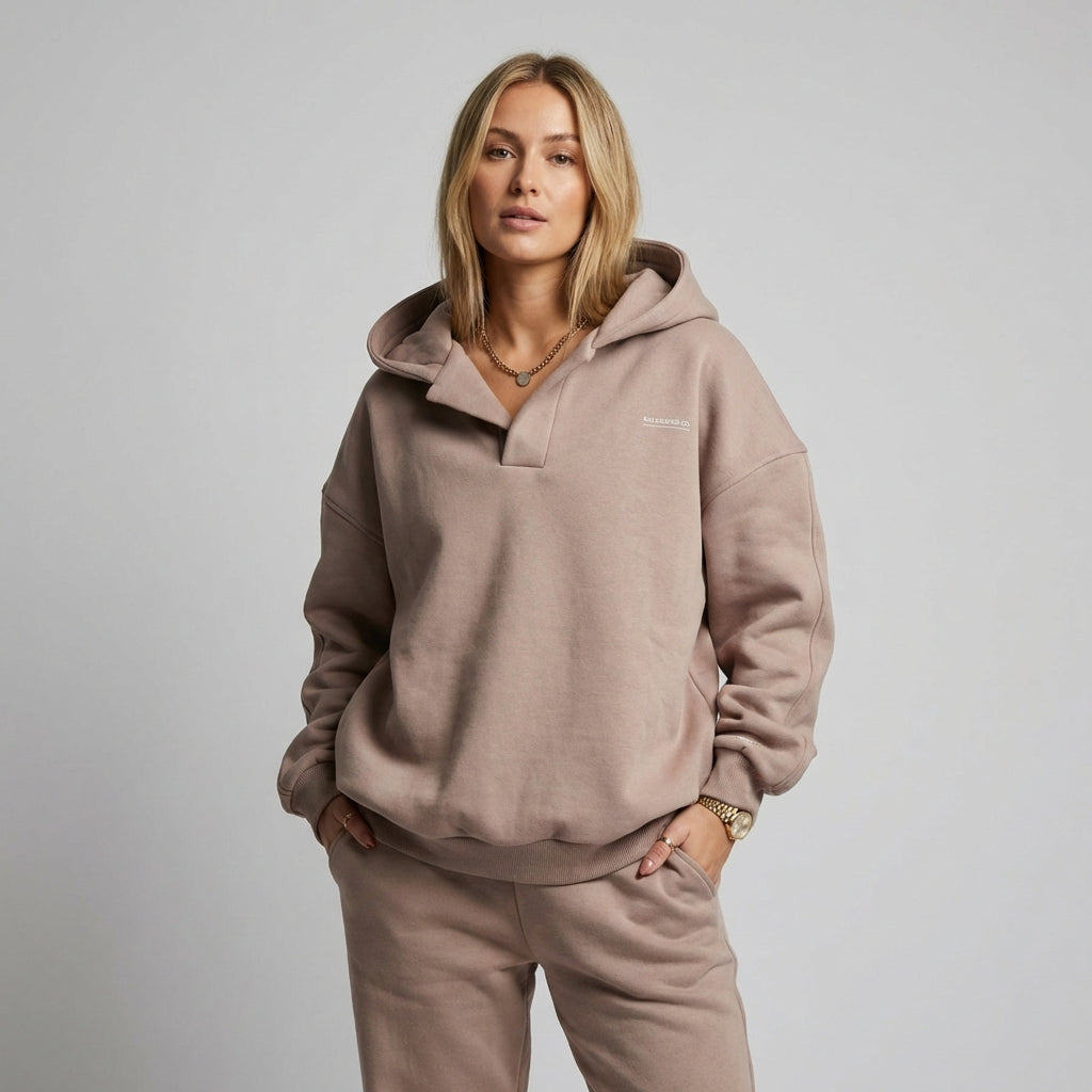 Moderne vinterhoodie til kvinder