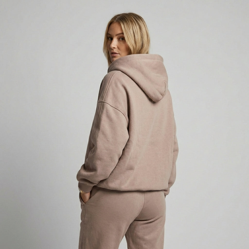 Moderne vinterhoodie til kvinder