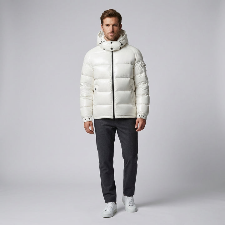 Herre Hætte Puffer Jakke