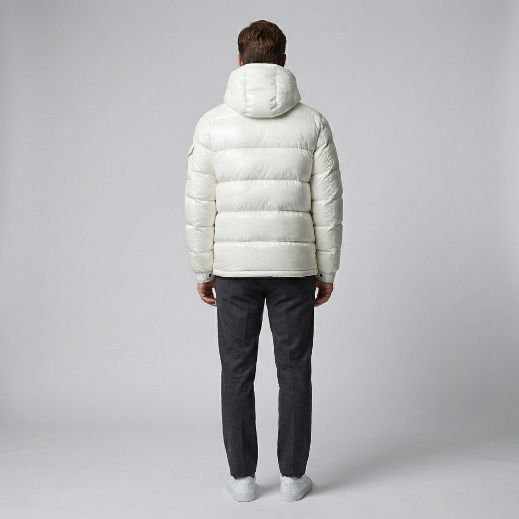 Herre Hætte Puffer Jakke