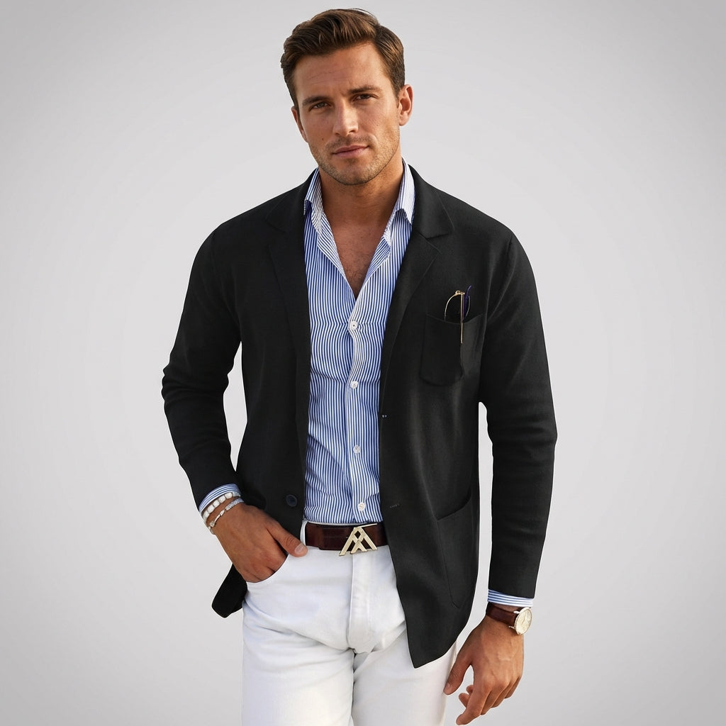 Herre Strikket Blazer