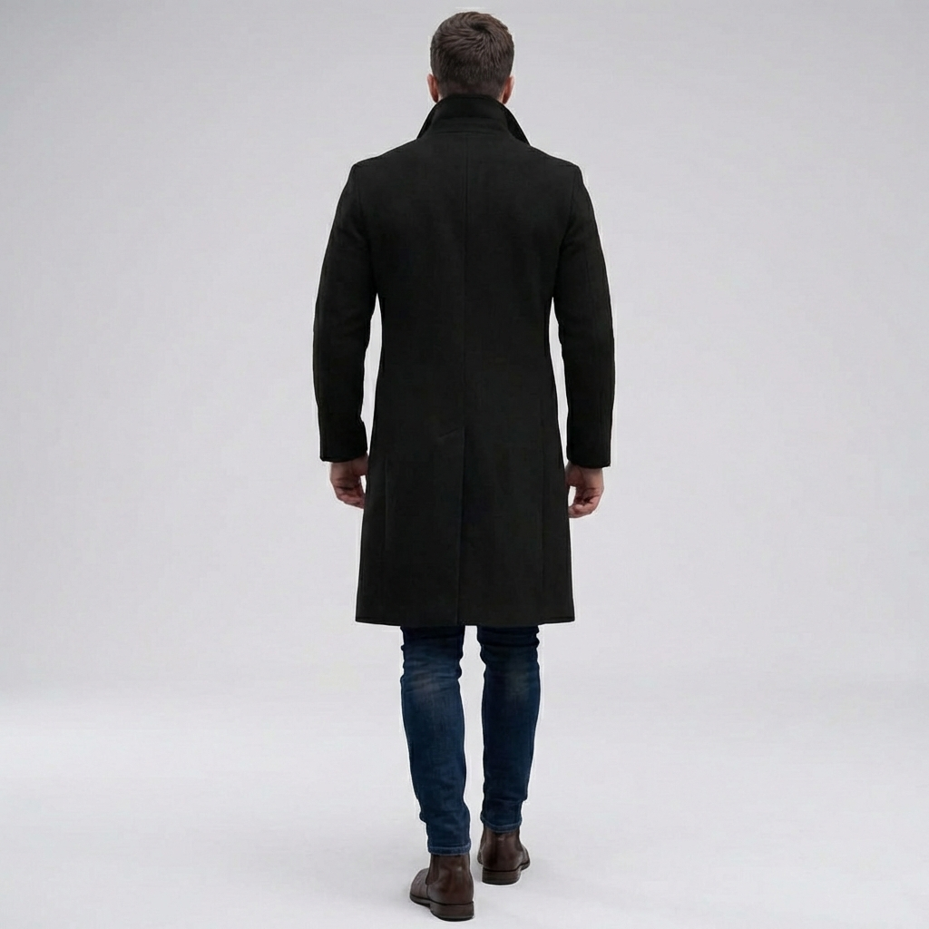 Herre Lang Frakke – Knappliste Stil