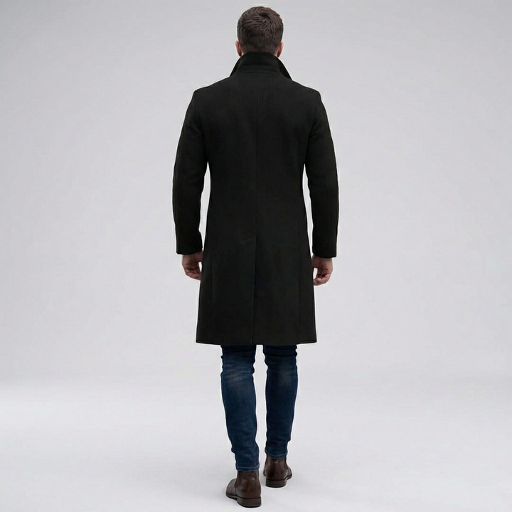 Herre Lang Frakke – Knappliste Stil