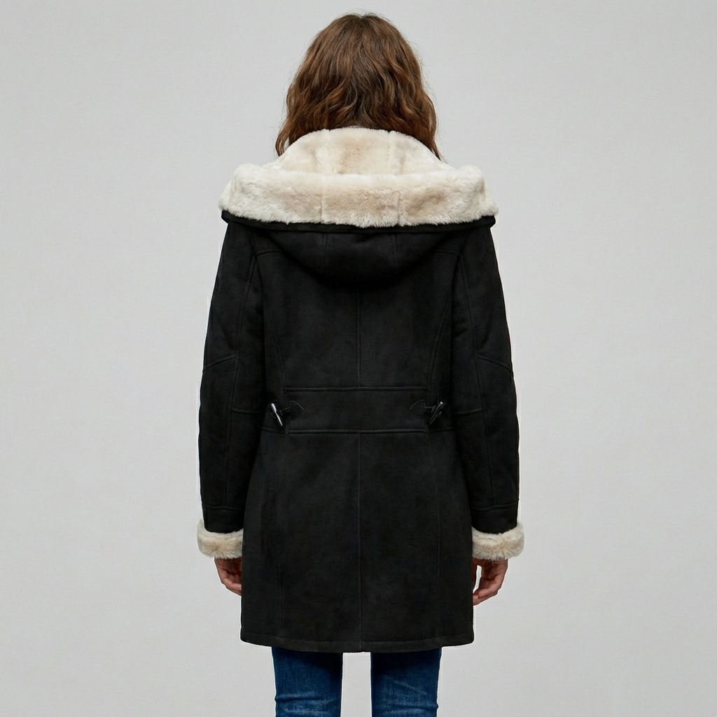 Kvinders Hættefrakke – Toggle Front Stil