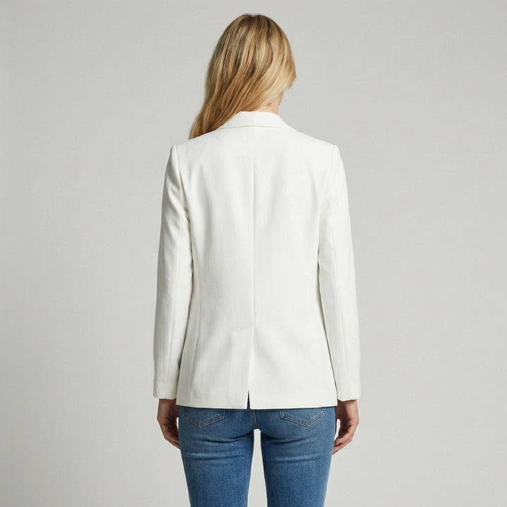 Kvinders Front Pocket Blazer – Struktureret Hverdagslag