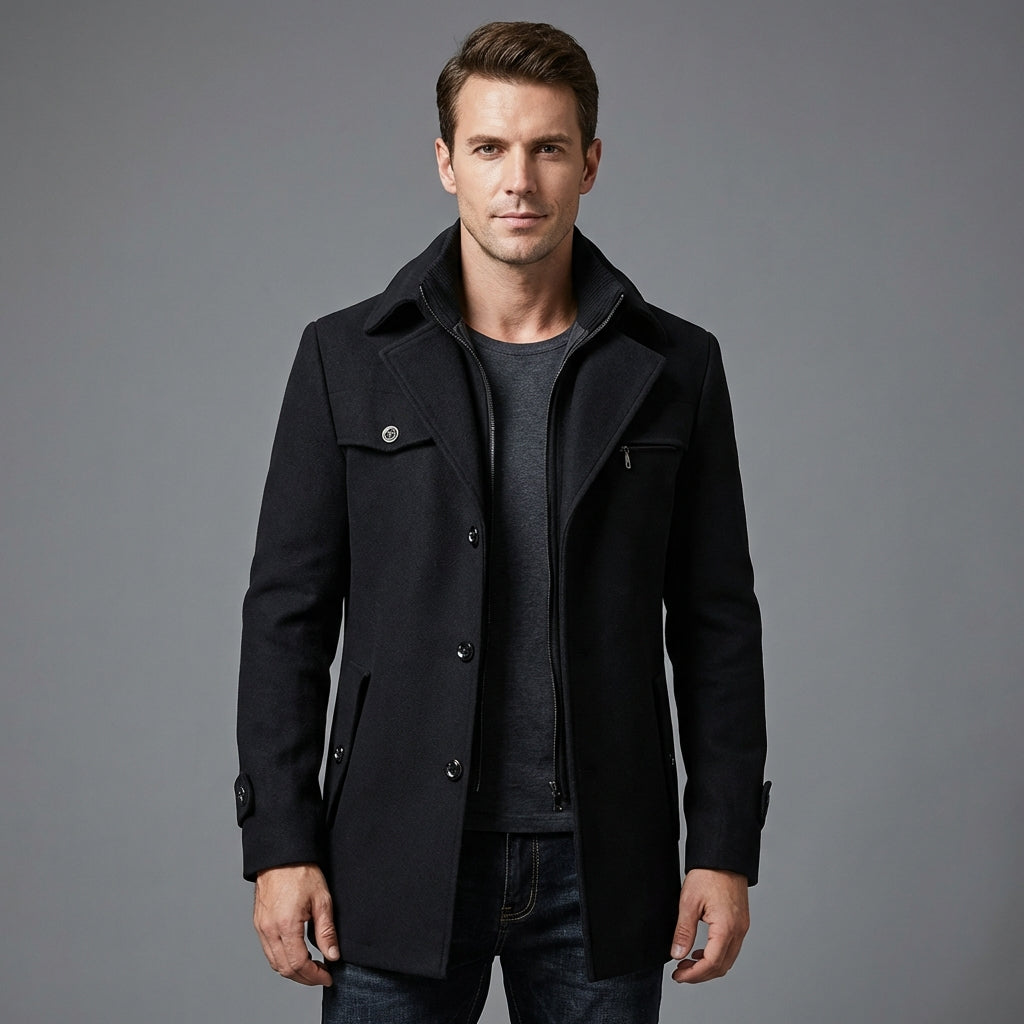 Herre Notched-Collar Frakke
