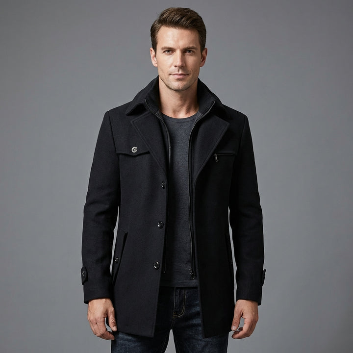 Herre Notched-Collar Frakke