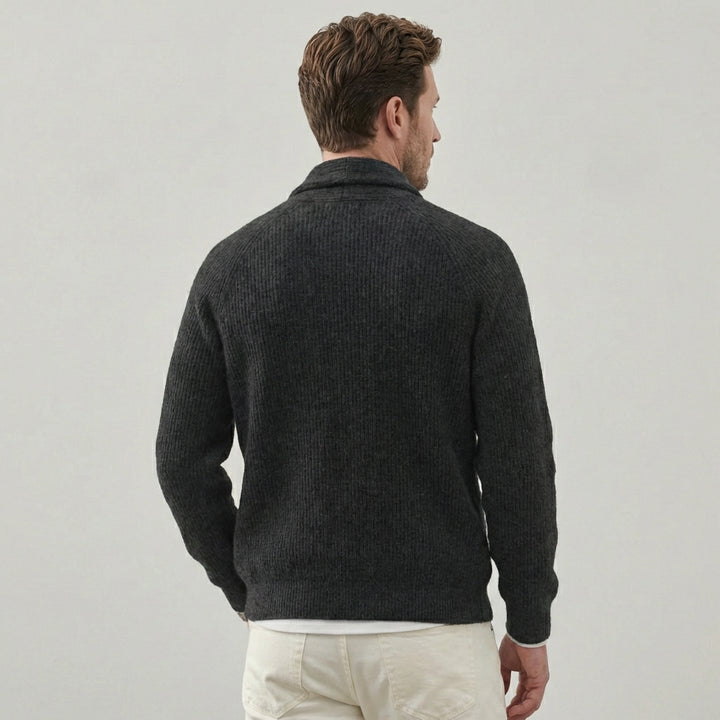 Herre Shawl-Collar Cardigan