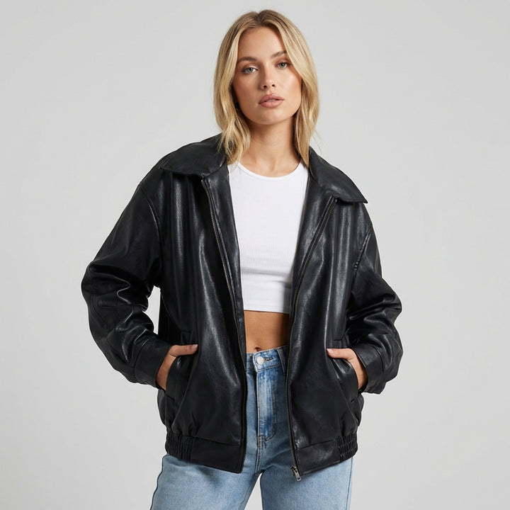 Kvinders Oversized Bomberjakke