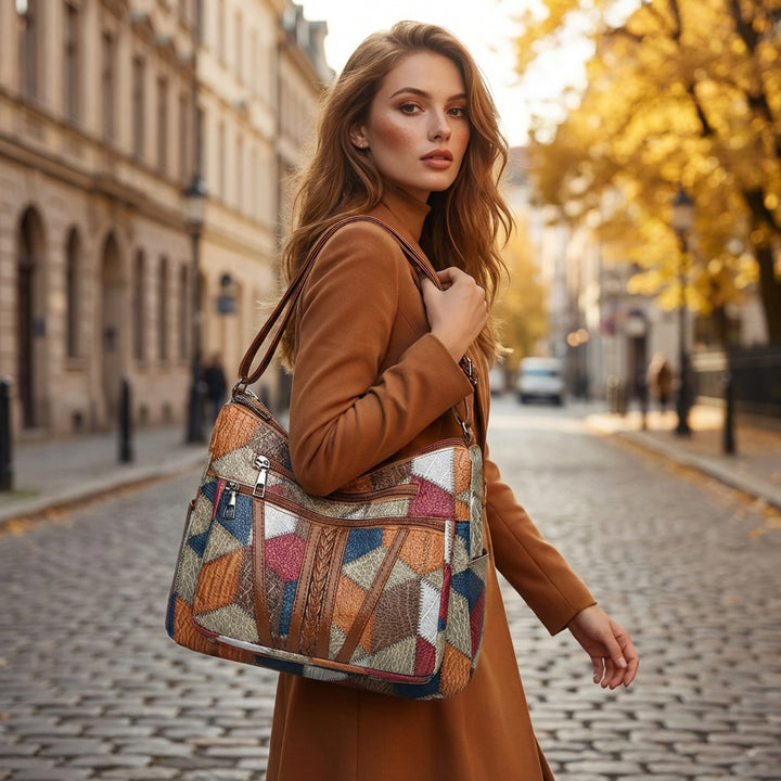 Kvinders Patchwork Håndtaske