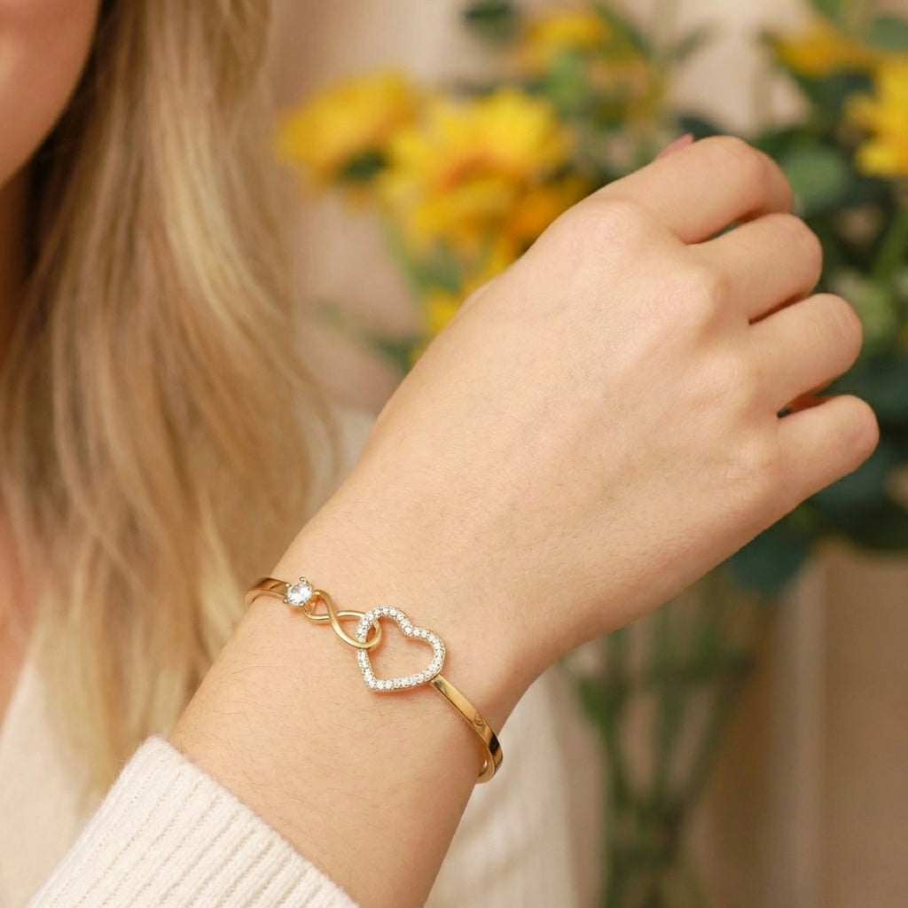 Kvinders Uendelig Hjerte Armbånd