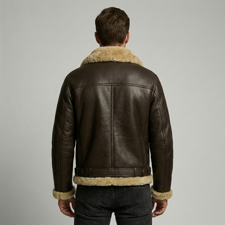 Herre Shearling-Style Jakke