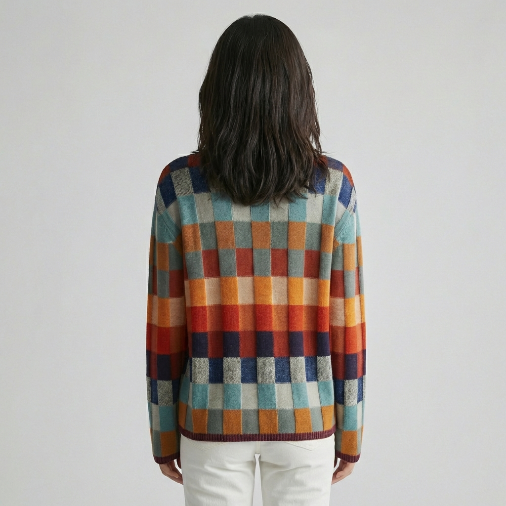 Dame Sweater med Høj Krave