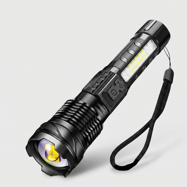 OutdoorHaven Militær Lommelygte – 5000 Lumen Taktisk Lygte