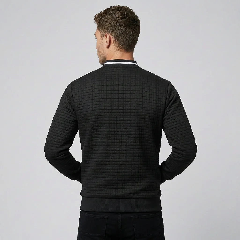 Behagelig og varm sweater med lynlås til mænd