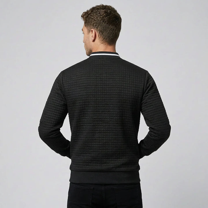 Behagelig og varm sweater med lynlås til mænd