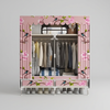 Stofgarderobe med skuffer