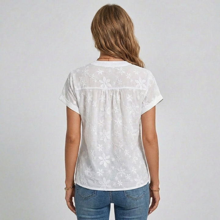 Elegant dameskjorte med knapper foran