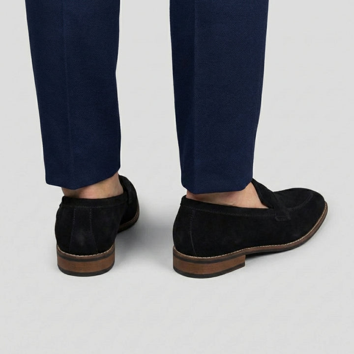 Herre loafers i blødt ruskind