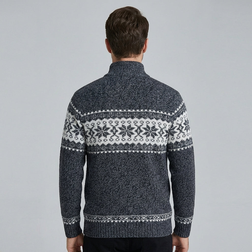 Herrestrikket cardigan