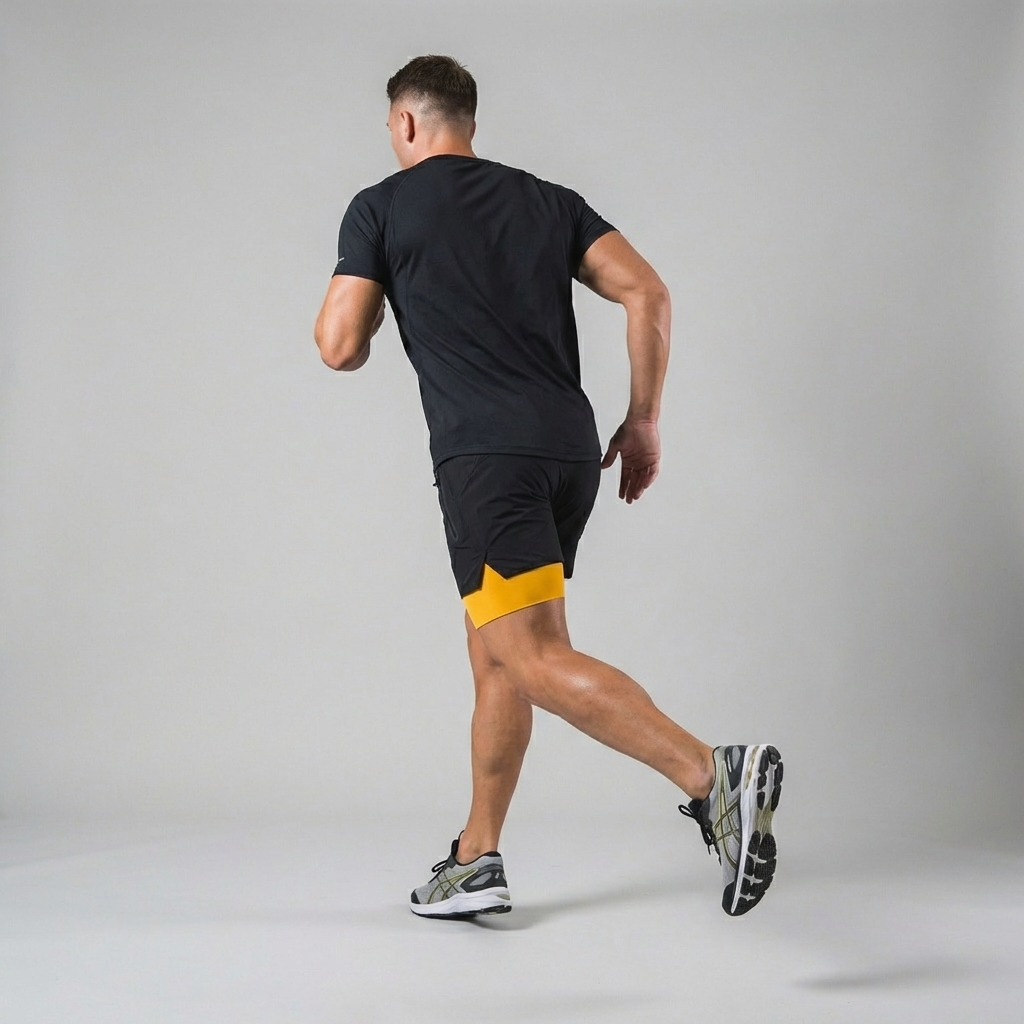 Herre 2-i-1 sportsshorts