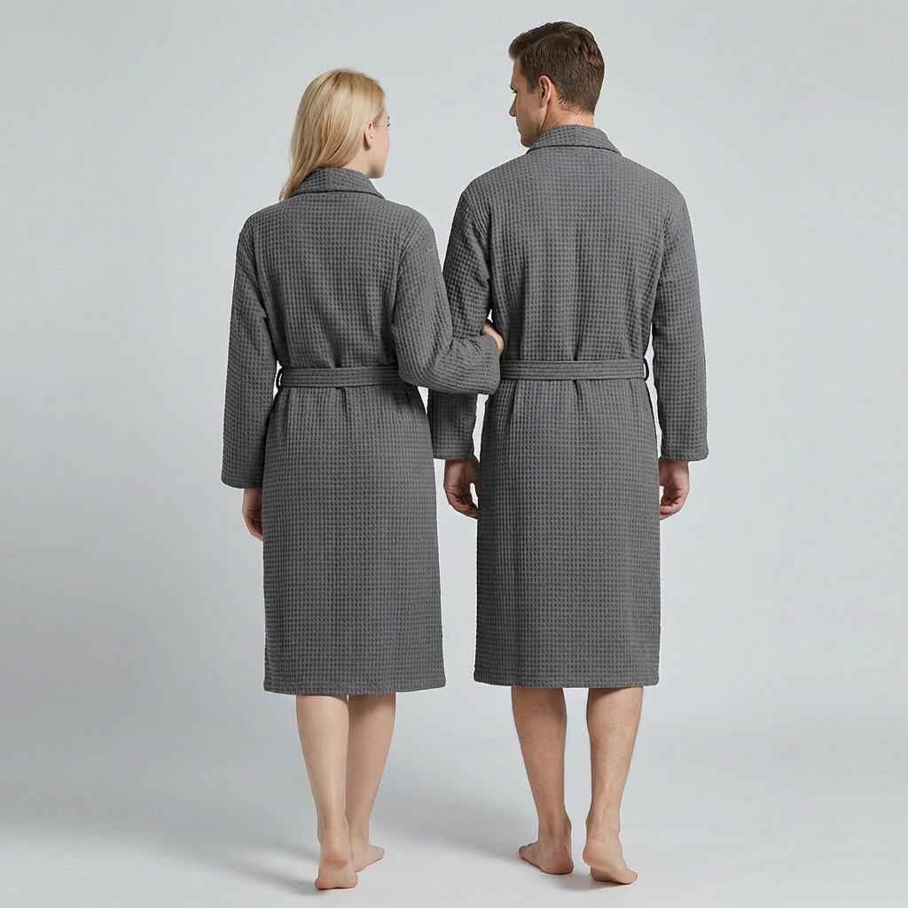 Unisex bomuldsbadekåbe