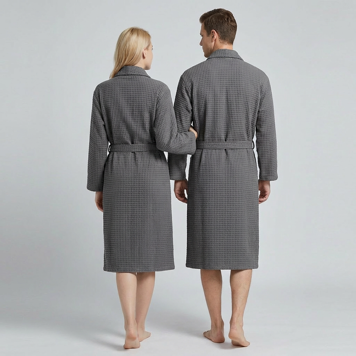 Unisex bomuldsbadekåbe