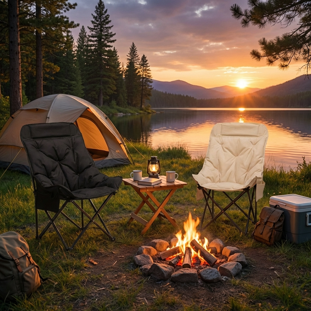 Sammenklappelig campingstol