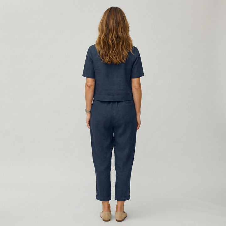 Dame Casual Langærmet Top & Bukse-sæt