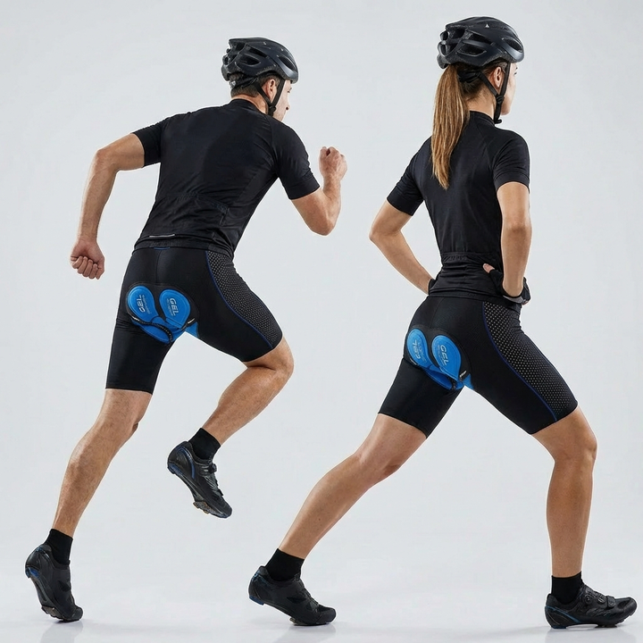 Unisex gelpolstrede cykelundershorts