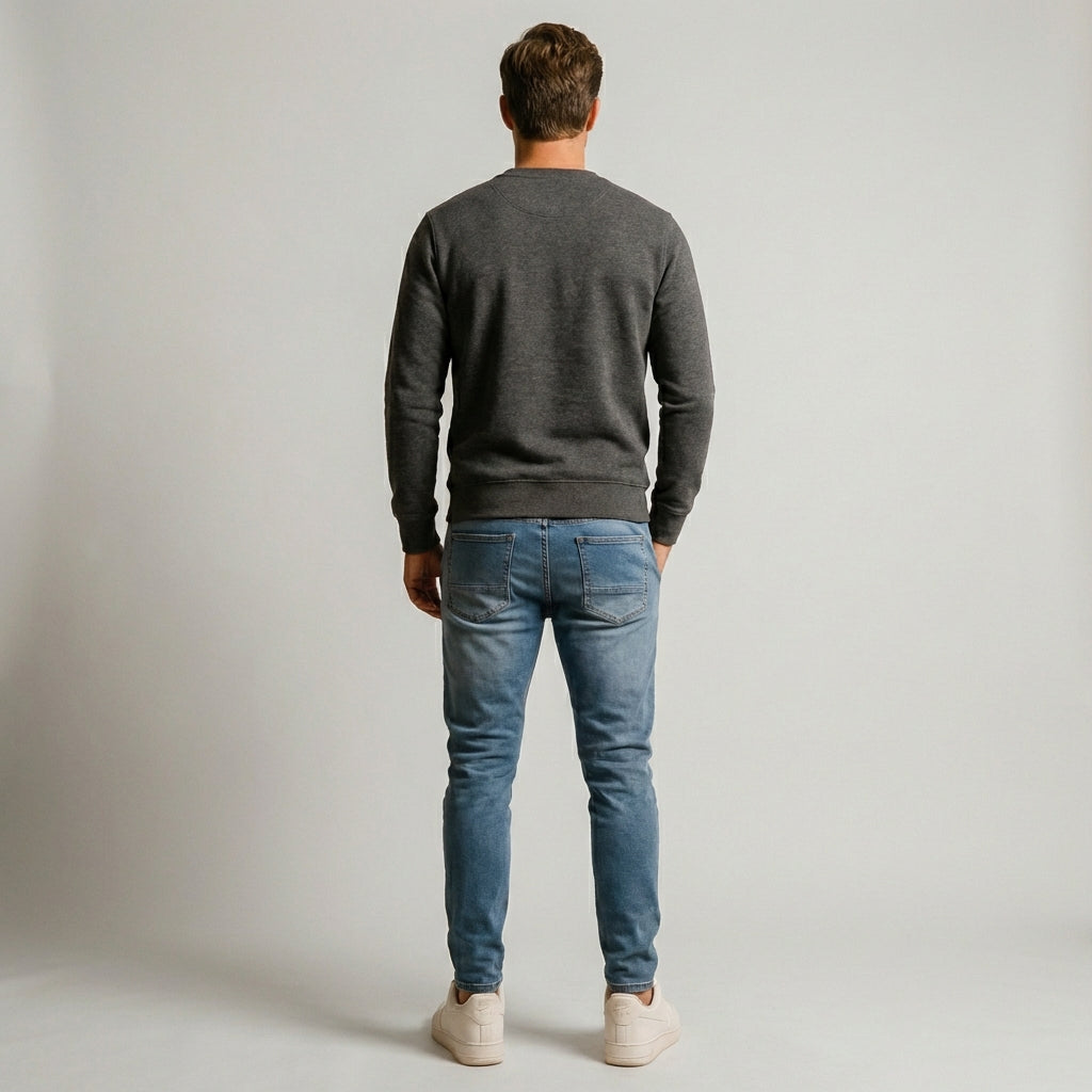 Herre stretch denim jeans med elegant pasform