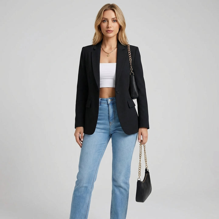 Elegant, tætsiddende blazer til kvinder